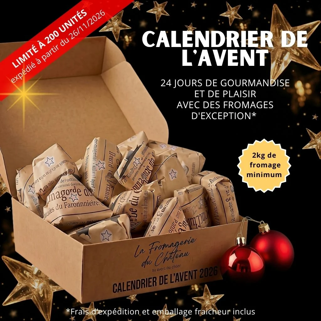 Calendrier avent fromage fromagerie du chateau